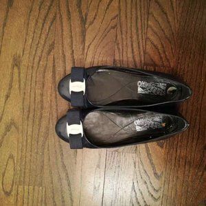 Salvatore Ferragamo Varina Patent Leather Ballet